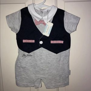 👶 Les Jolies Baby Boy Onesie – Size 1–3 Months